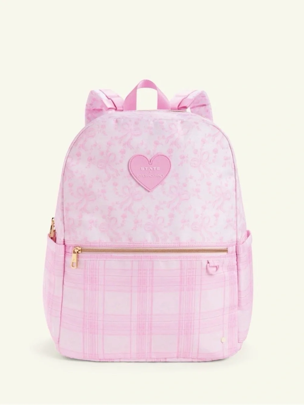 🌸 LOVESHACKFANCY x STATE | Mixed Print Kane Double Pocket Backpack 🎀